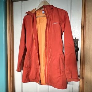 Orange Columbia Rain Jacket / Coat